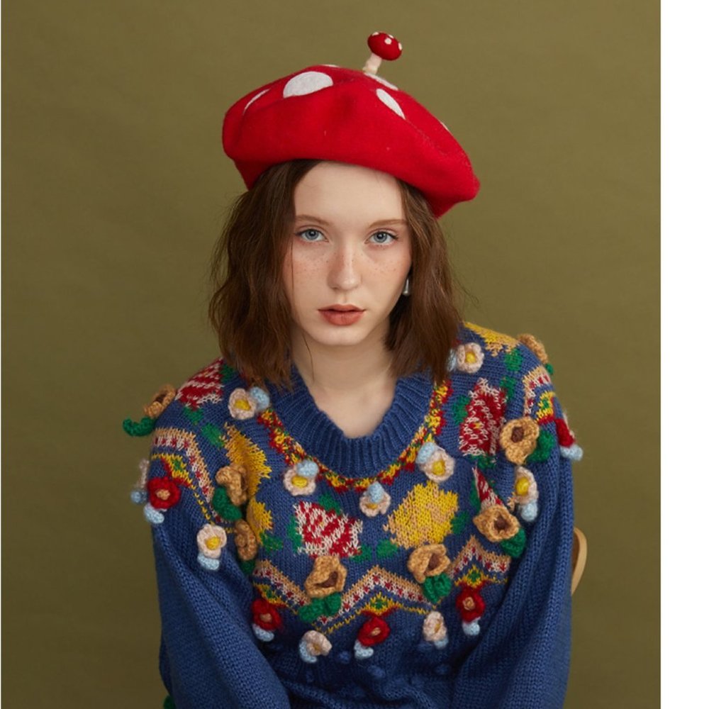 Designer Painter Hat | 100% Handmade Wool Felt